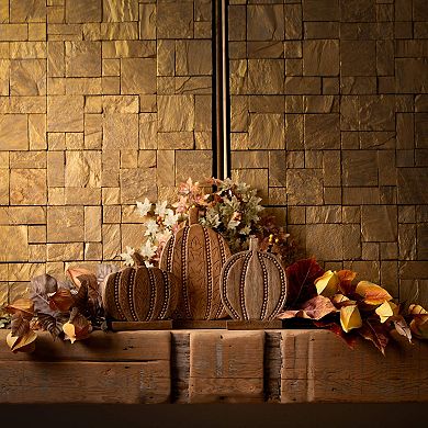 Haven Living 20.5-in. Mini Maple Leaf Artificial Wreath