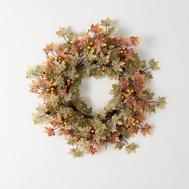 Haven Living 20.5-in. Mini Maple Leaf Artificial Wreath