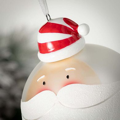 Haven Living 4.75-in. Whimsical Santa Ball Christmas Ornament