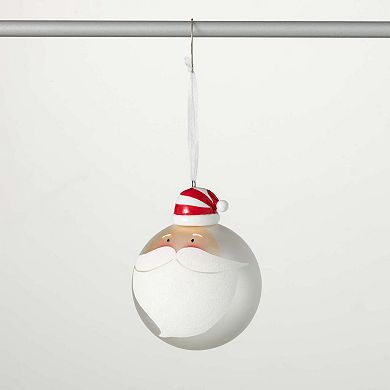 Haven Living 4.75-in. Whimsical Santa Ball Christmas Ornament