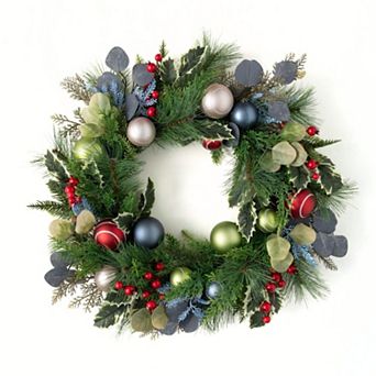 Sullivan's 26" Artificial Christmas Ball Mixed Wreath