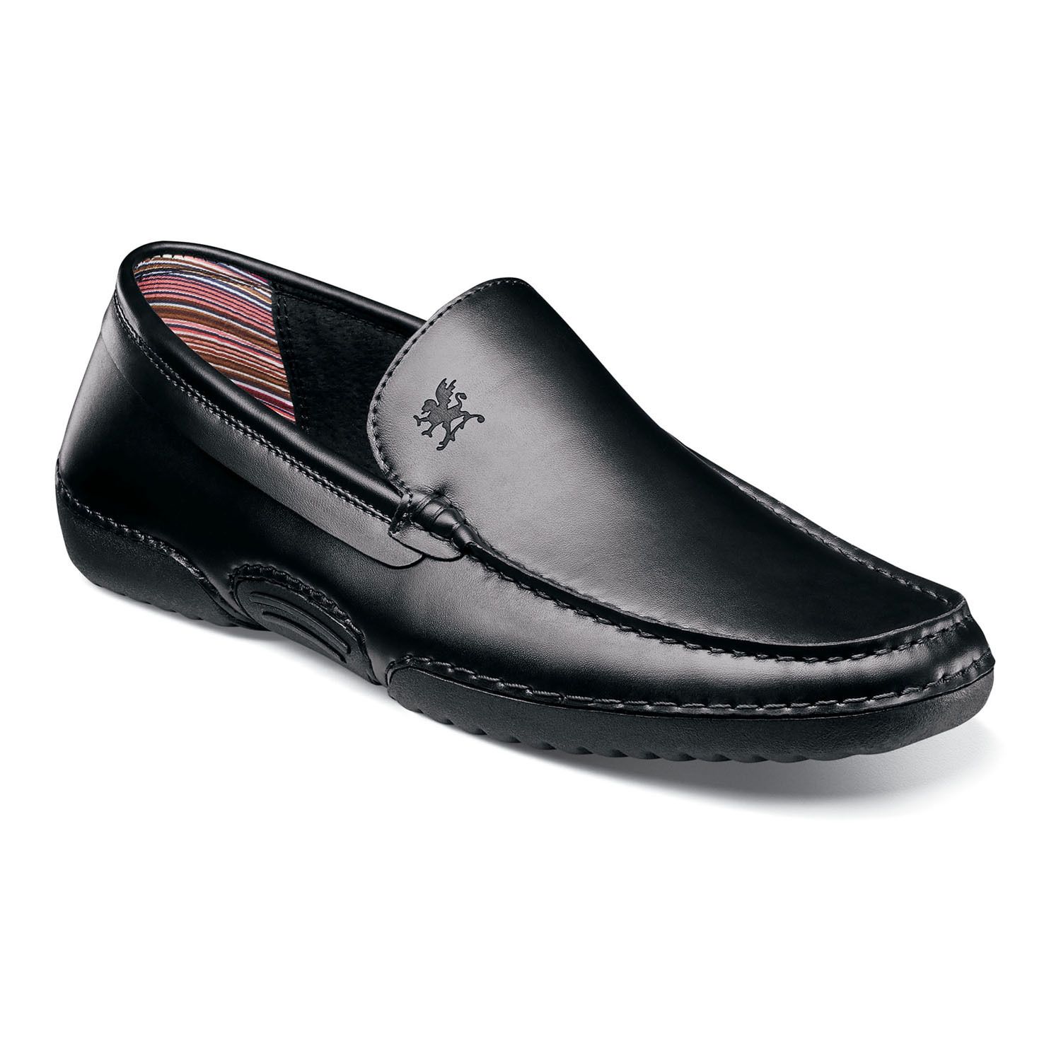 Мужские туфли Stacy Adams Del Moc Slip-On Driving, цвет: Чёрный — фото 1