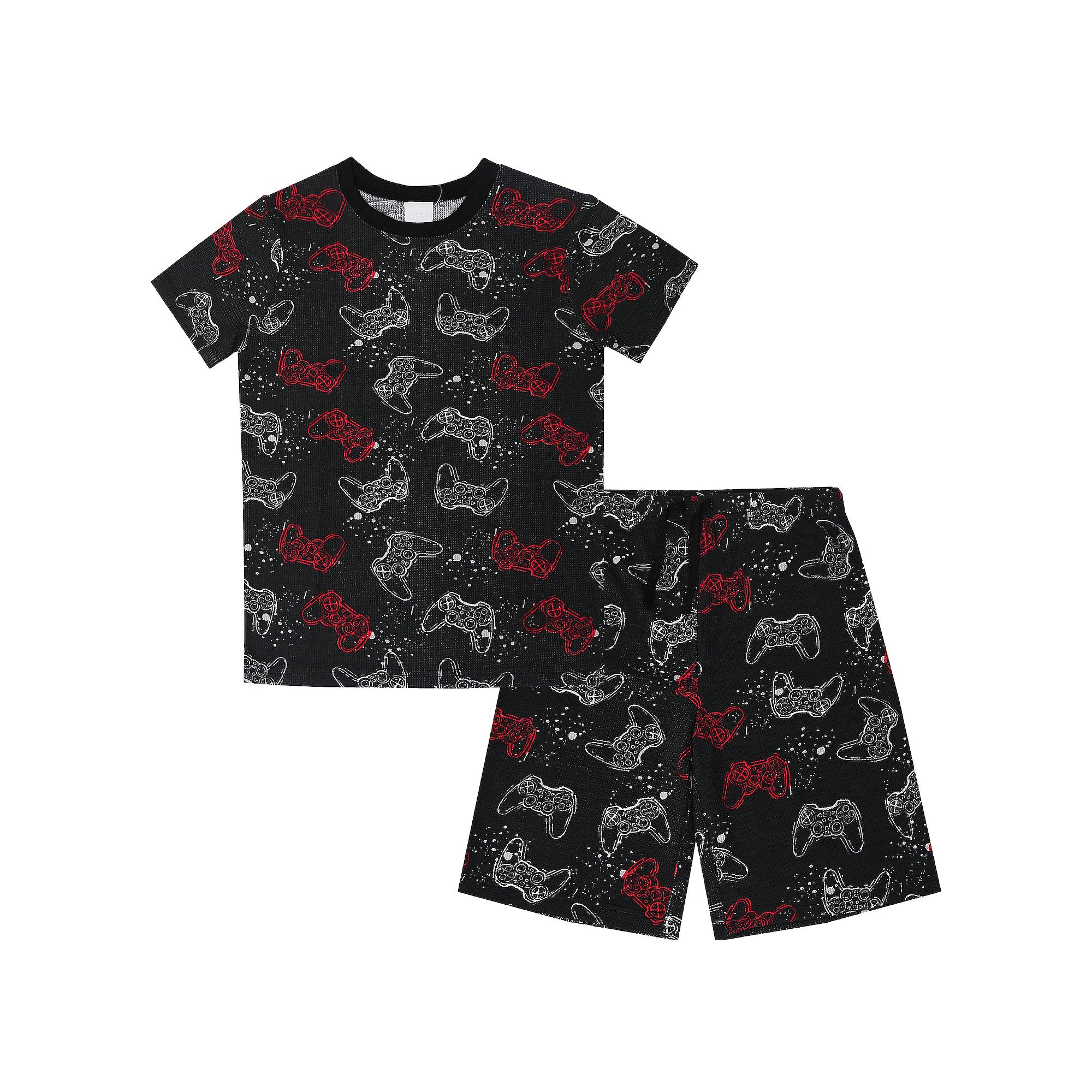 Boys 4-16 Jellifish 2-Piece Dinosaur Pajama Top & Pajama Shorts Set, Boys,