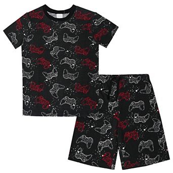 Boys 4-16 Jellifish 2 pc Dinosaur Pajama Top & Pajama Shorts Set