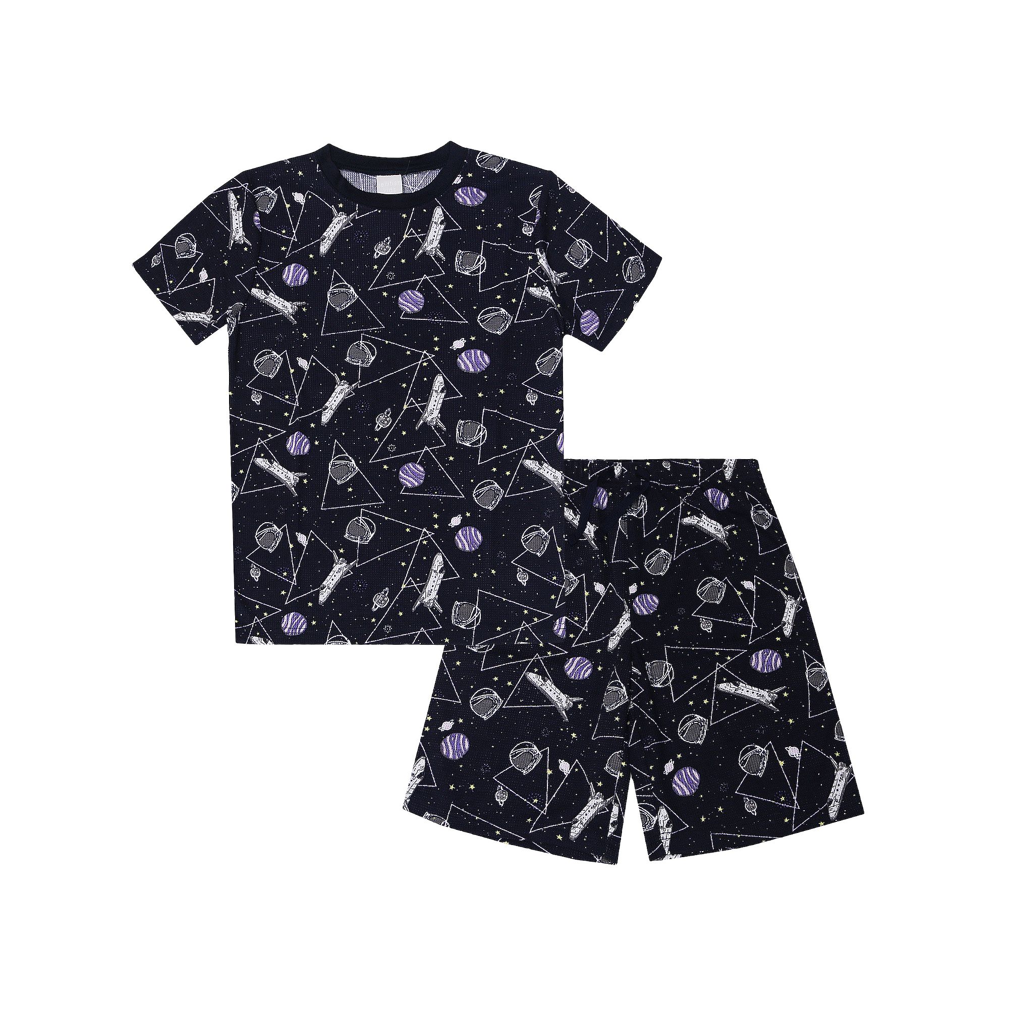 Boys 4-16 Jellifish 2-Piece Dinosaur Pajama Top & Pajama Shorts Set, Boys,