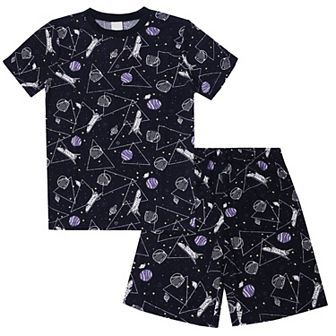 Boys 4-16 Jellifish 2 pc Dinosaur Pajama Top & Pajama Shorts Set