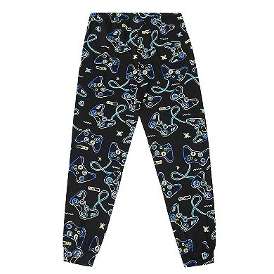 Boys 4-16 Jellifish Allover Print Cuffed Pajama Pants