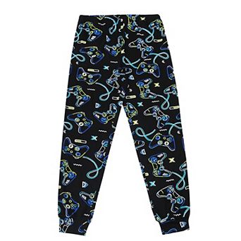 Boys 4-16 Jellifish Allover Print Cuffed Pajama Pants