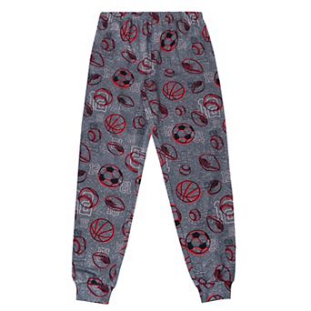 Boys 4-16 Jellifish Allover Print Cuffed Pajama Pants