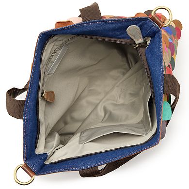 Women's AmeriLeather Multi-Colored Kaleidoscpe Tote Bag