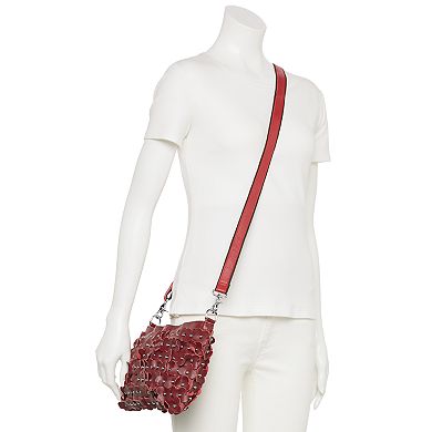 AmeriLeather Hana Leather Clutch Crossbody Bag
