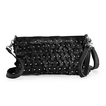 AmeriLeather Hana Leather Clutch Crossbody Bag