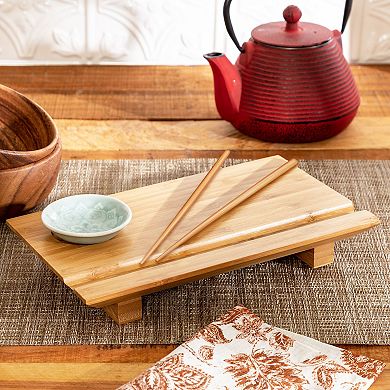 Joyce Chen Burnished Bamboo Sushi Board Set