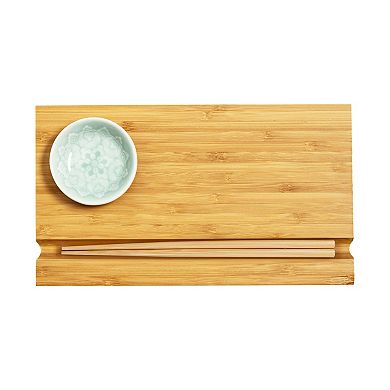 Joyce Chen Burnished Bamboo Sushi Board Set
