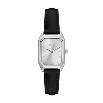 Folio Women's Faux Leather Watch
