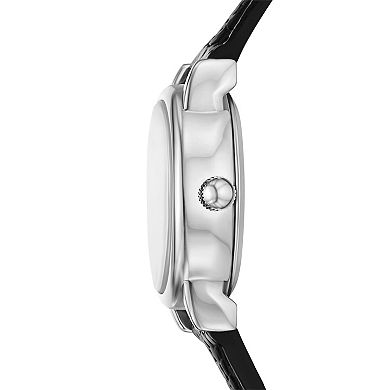 Folio Women's Faux Leather Easy Read Watch