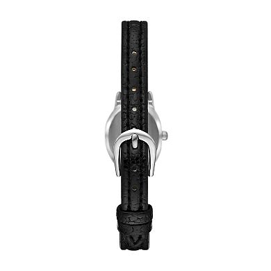 Folio Women's Faux Leather Easy Read Watch
