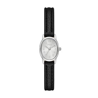 Folio Women's Faux Leather Slim Easy Read Watch