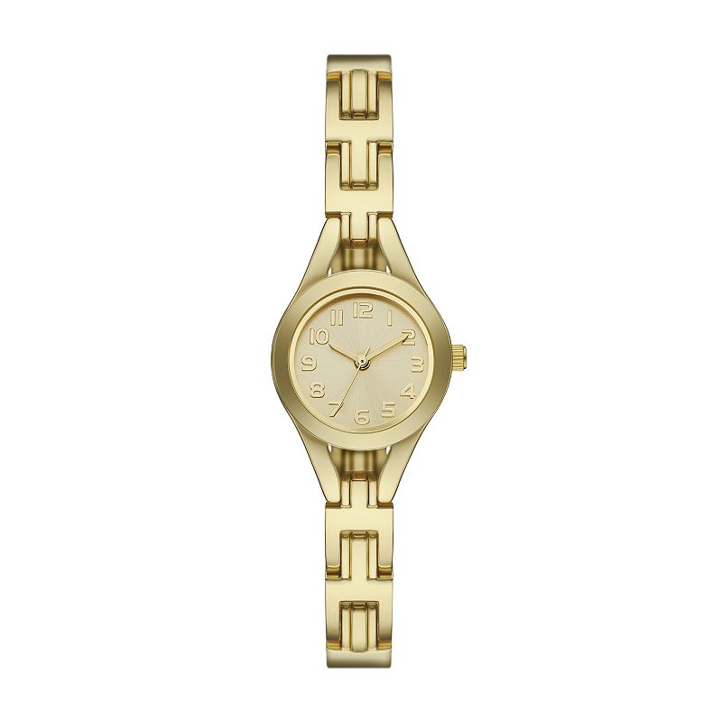 Folio Women's Sunray Dial Easy Read Watch, Gold Tone