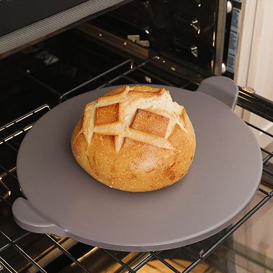 Old Stone Glazed Pizza Stone with Handles