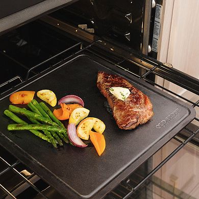 Old Stone Pizza Steel with Moat - 14 in. x 14 in.