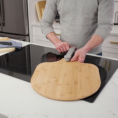 Old Stone Bamboo Pizza Peel with Foldable Handle