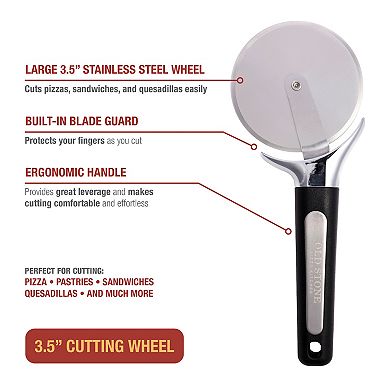 Old Stone 3-Piece Glazed Pizza Stone Set