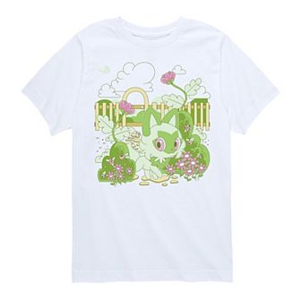 Boys 8-20 Pokemon Sprigatito Nature Graphic Tee