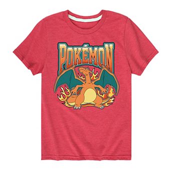 Boys 8-20 Pokemon Charizard Collegiate Graphic Tee