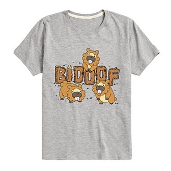 Boys 8-20 Pokemon Bidoof Wood Graphic Tee