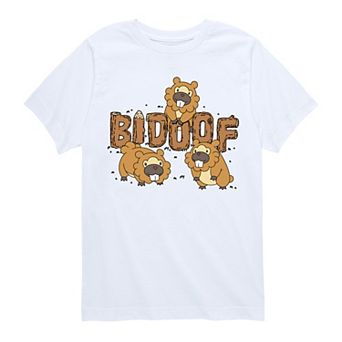 Boys 8-20 Pokemon Bidoof Wood Graphic Tee