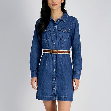 Women's Levi's® Fully Adjustable Leather Raffia Braided Belt