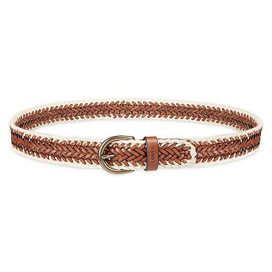 Women's Levi's® Fully Adjustable Leather Raffia Braided Belt