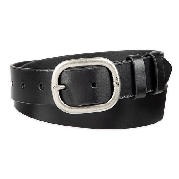 Women's Levi's® Casual Double Loop Leather Belt - Black (SMALL)