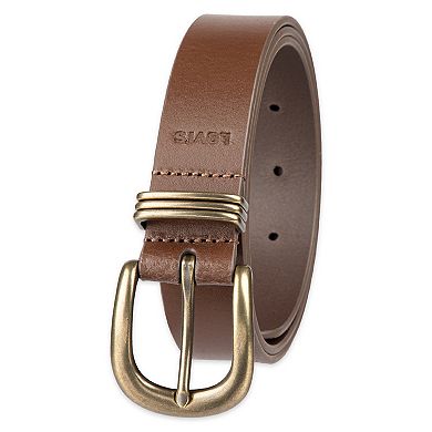 Women's Levi's® Genuine Leather Triple Metal Keeper Belt