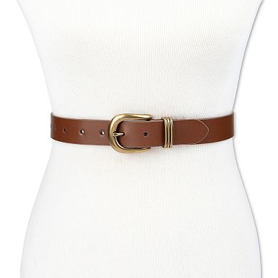 Women's Levi's® Genuine Leather Triple Metal Keeper Belt
