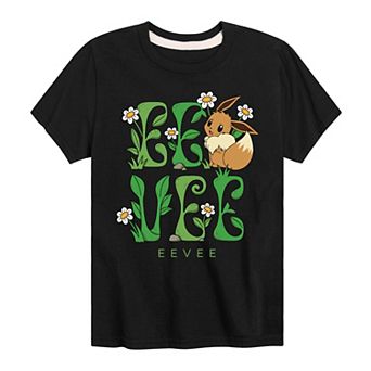 Boys 8-20 Pokemon Eevee Floral Graphic Tee