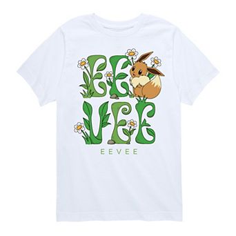 Boys 8-20 Pokemon Eevee Floral Graphic Tee