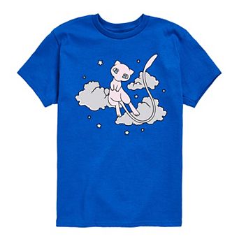 Boys 8-20 Pokemon Mew Stars & Clouds Graphic Tee