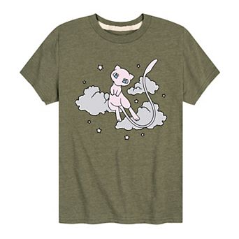Boys 8-20 Pokemon Mew Stars & Clouds Graphic Tee