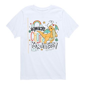 Boys 8-20 Pokemon Dragonite Always Choose Kindness Graphic Tee