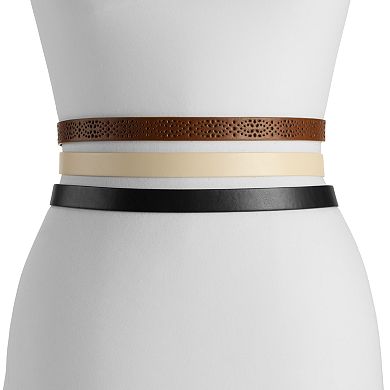 Women's Sonoma Goods For Life® 3-For-1 Perf & Twist Belt Set