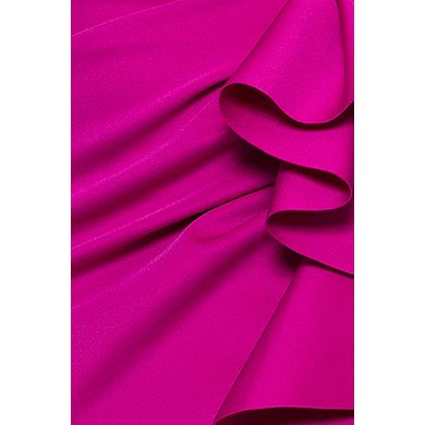Women's X Evenings Techno Scuba Off The Shoulder Ruffle Midi Dress