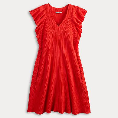 Women's Sandra Darren V-neck A-Line Dress