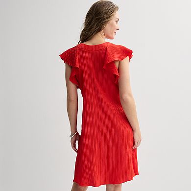 Women's Sandra Darren V-neck A-Line Dress