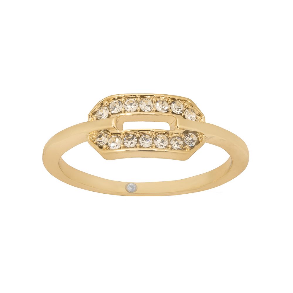 LC Lauren Conrad Geometric Pave Ring
