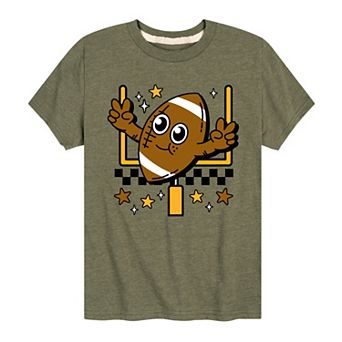 Boys 8-20 Football And Goal Post Graphic Tee