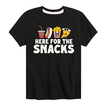 Boys 8-20 Here For The Snacks Graphic Tee