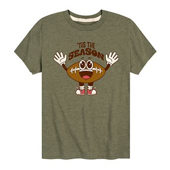 Boys 8-20 Tis The Season Football Graphic Tee
