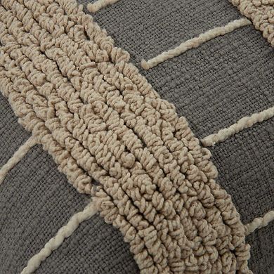 Rizzy Home Arlo 20 in. x 20 in. Textured Down Fill Throw Pillow